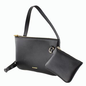 Jil Sander Shoulder Bag Pochette 2 Way Bag Black